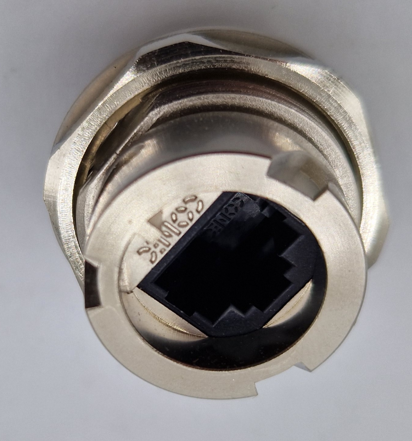 CONEC 17-101764 Panel mounted IP67 RJ45 8P8C CAT5e receptacle unshielded no cap