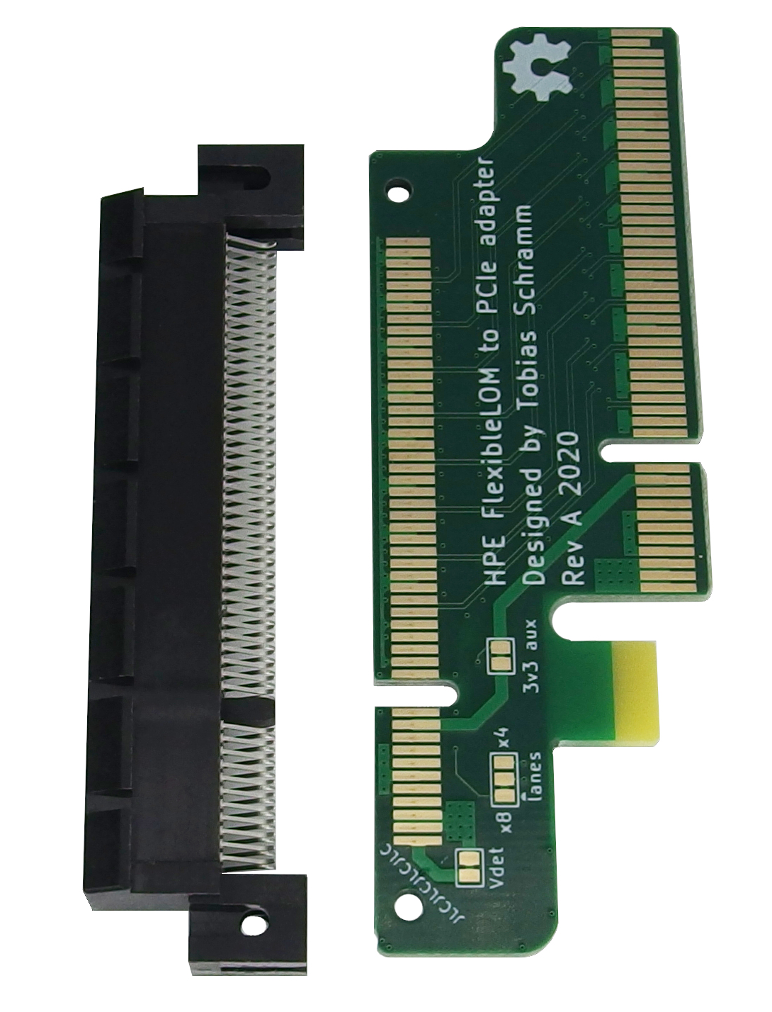 HPE FlexibleLOM PCIEx8 adapter DIY kit