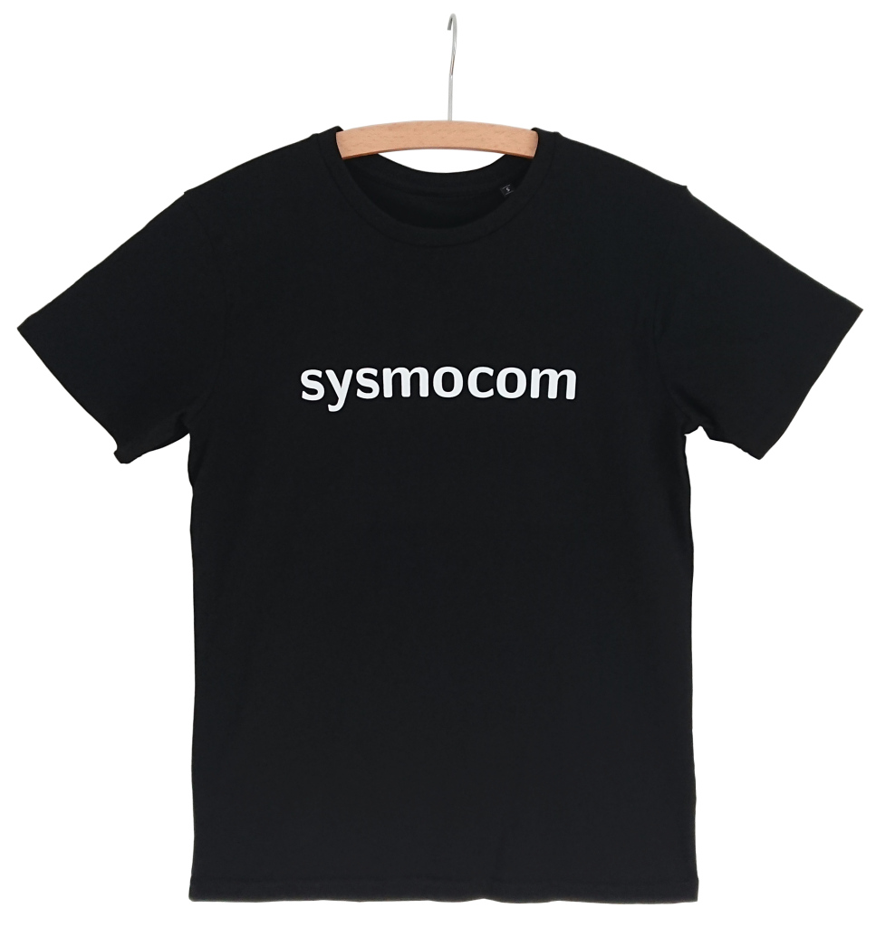 sysmocom T-Shirt, cotton, unisex, black