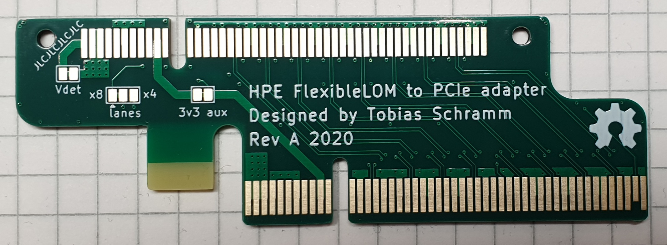 HPE FlexibleLOM PCIEx8 adapter DIY kit