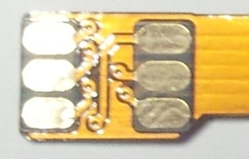SIMtrace nanoSIM (4FF) FPC Cable, FPC on cut corner side