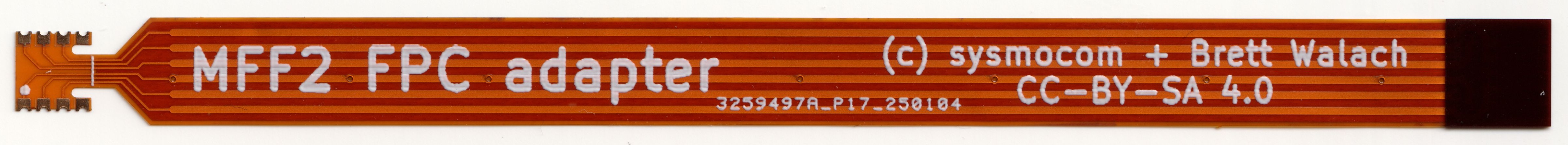 MFF2 footprint in-circuit solder FPC cable